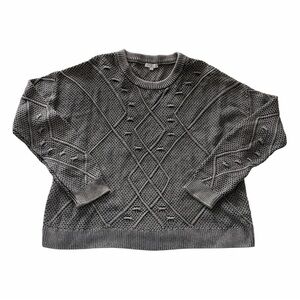 Rails Lisette Textured Sweater Sz L Fisherman Classic